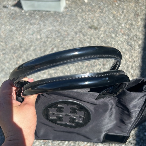 Tory Burch nylon handbag should bag purse black - Picture 10 of 16